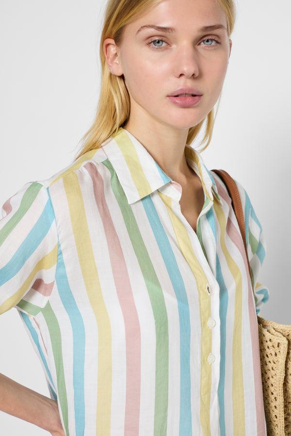 Gerard Darel Robe Chemise à Rayures Multico - PINELOPI