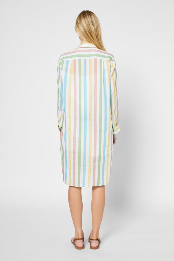 Gerard Darel Robe Chemise à Rayures Multico - PINELOPI