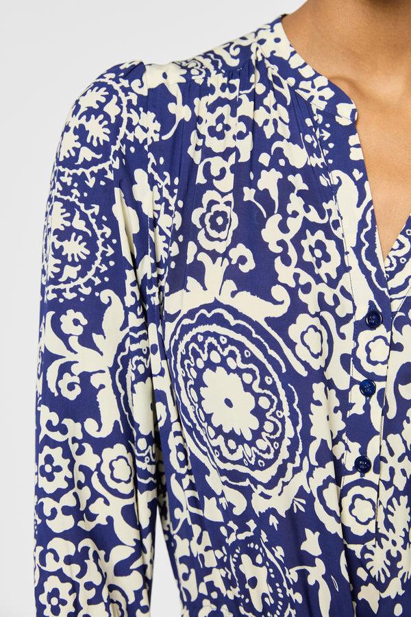 Gerard Darel Robe Longue élastiquée Imprimé Bicolore - PHILIA