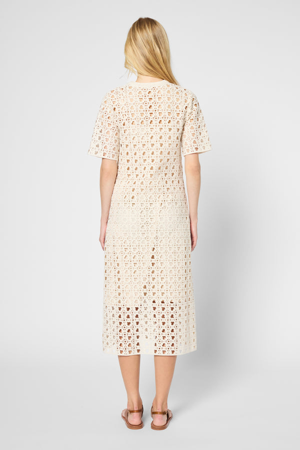 Gerard Darel Robe Longue En Crochet Monogramme - PALMYRE