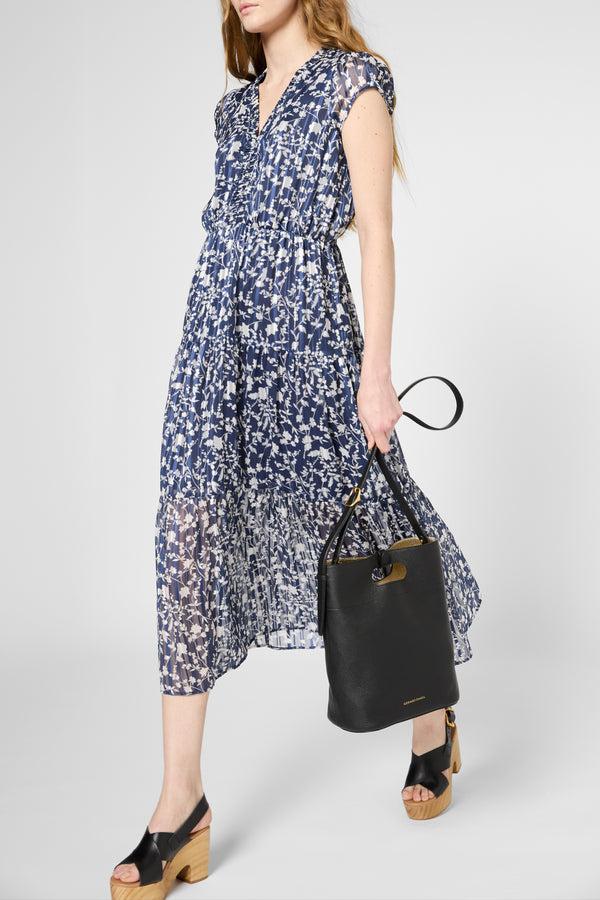 Gerard Darel Robe Longue Et Cintrée Imprimée - PRALINE