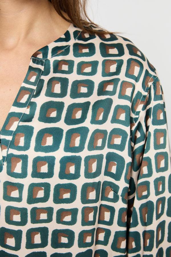 Gerard Darel Robe Midi à Imprimé Géométrique - PIETRA