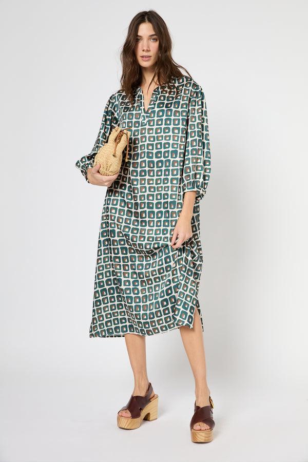 gerard darel Robe midi à imprimé géométrique - PIETRA