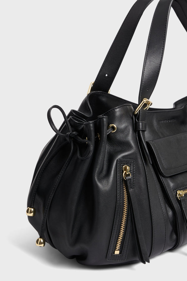 Gerard Darel Sac à Main En Cuir Avec Poches Zippées - ST GERMAIN