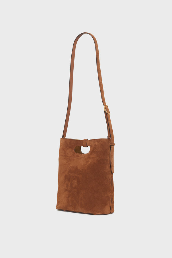 Gerard Darel Sac Seau En Cuir Velours Intérieur Métallisé - AVA