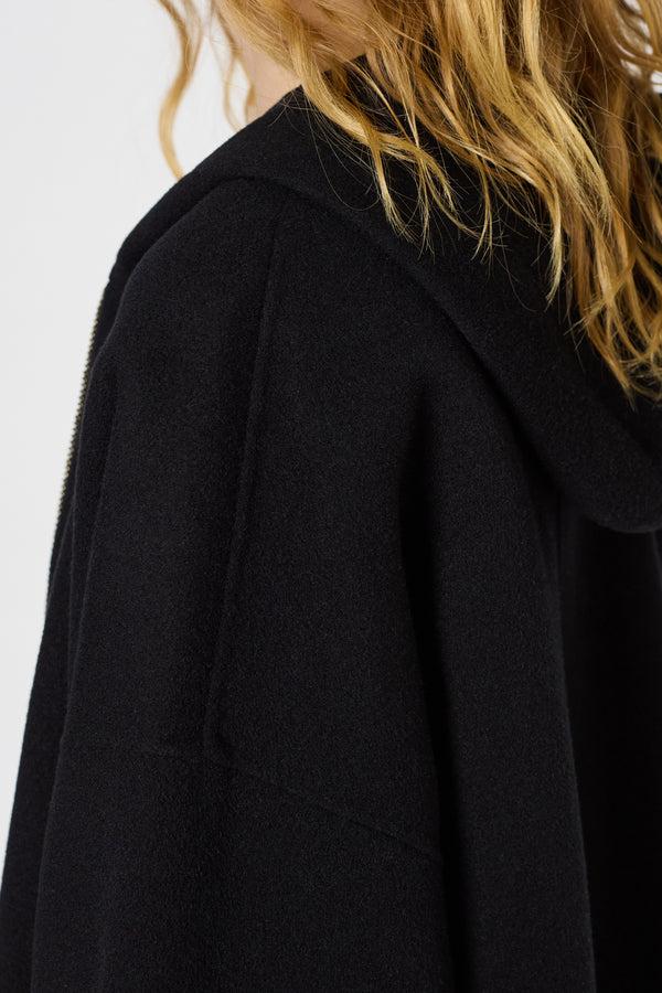 Gerard Darel Veste à Capuche En Laine Double Face - SOLENE