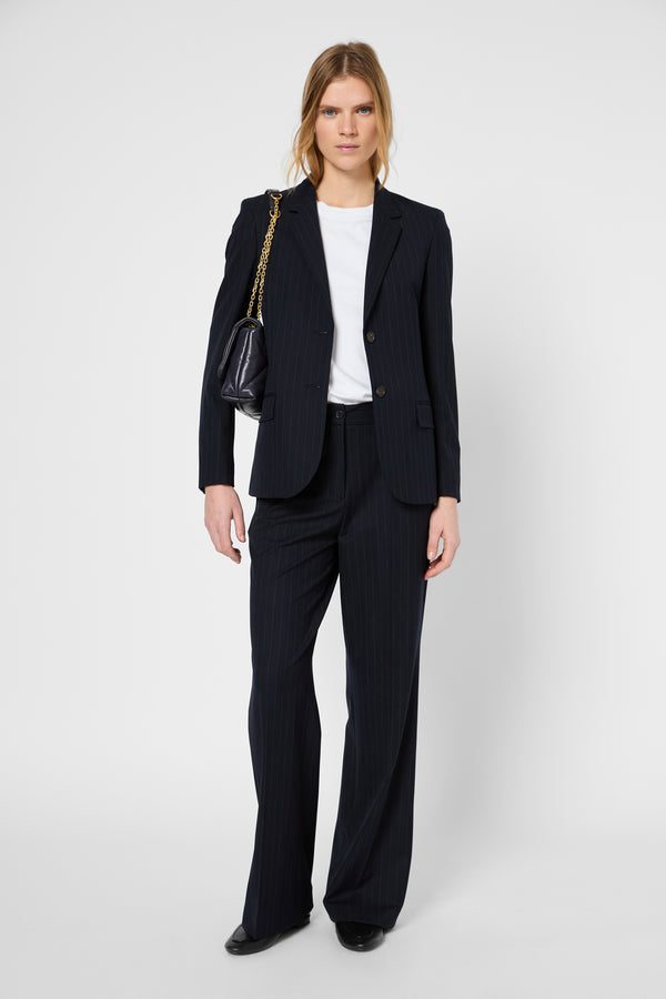 Gerard Darel Veste De Tailleur à Fines Rayures - RABY