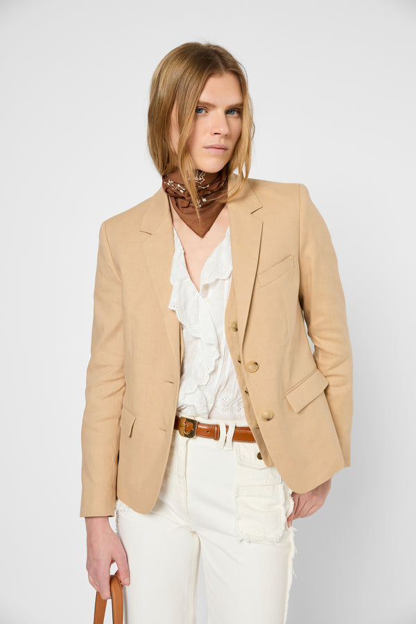 gerard darel Veste de tailleur en lin et coton - RAPHIE