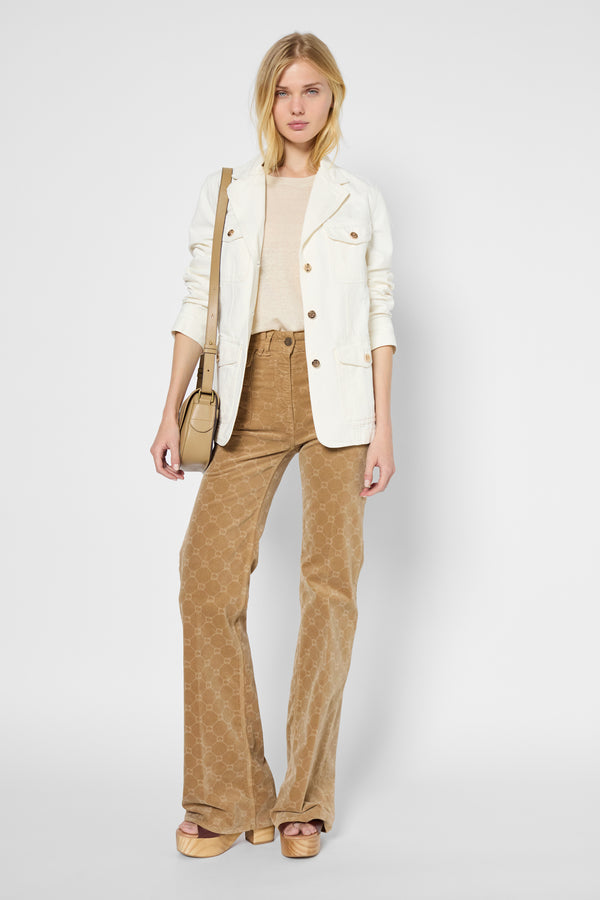 Gerard Darel Veste Esprit Militaire à Boutons Dorés - ROSABELLA