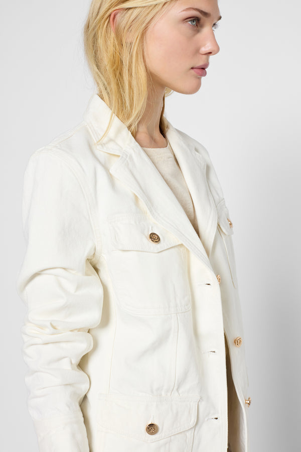 Gerard Darel Veste Esprit Militaire à Boutons Dorés - ROSABELLA