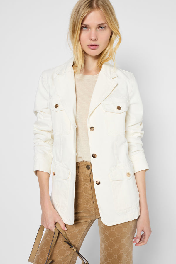 gerard darel Veste esprit militaire à boutons dorés - ROSABELLA