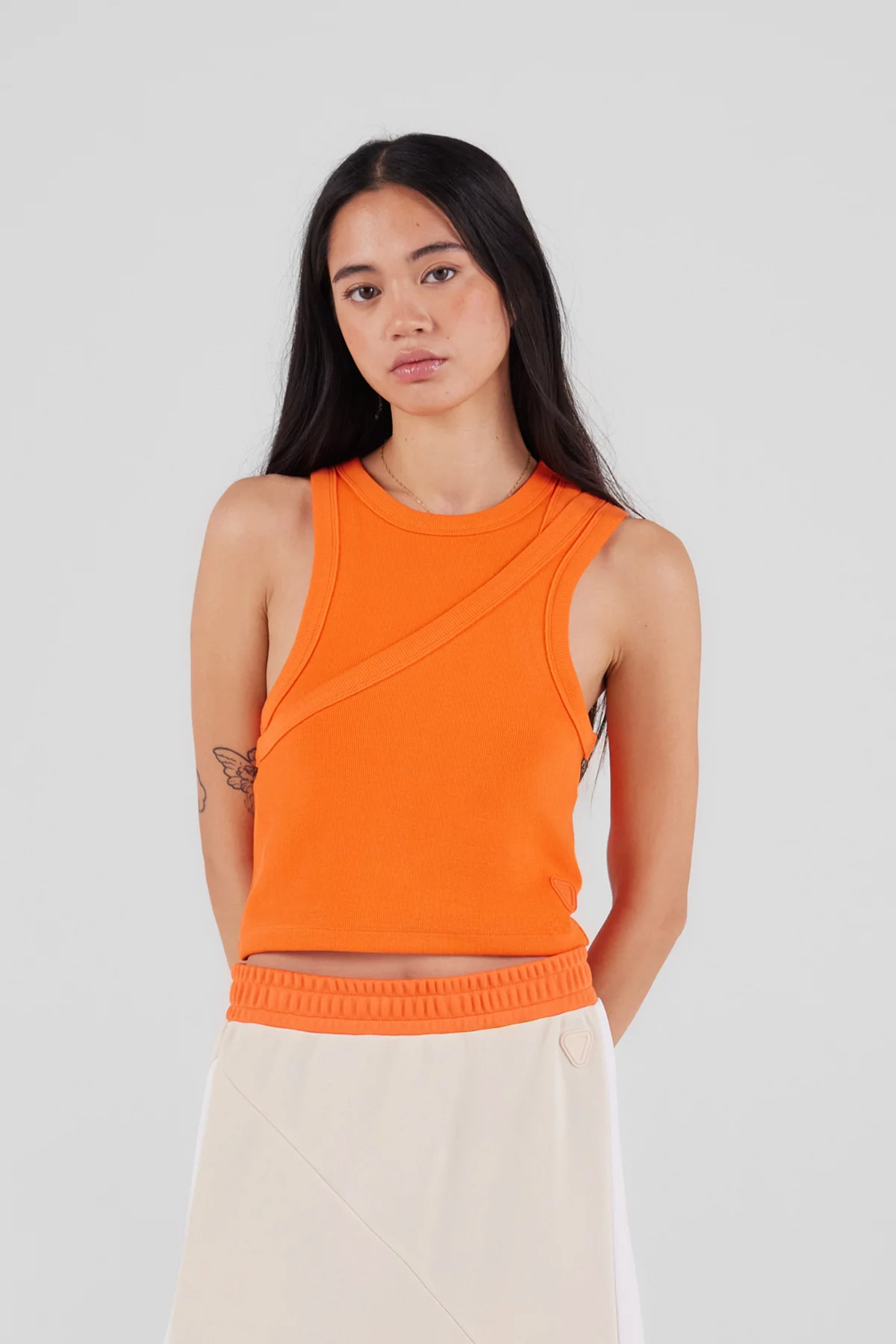 gertrude gaston Débardeur asymétrique en jersey Deyna