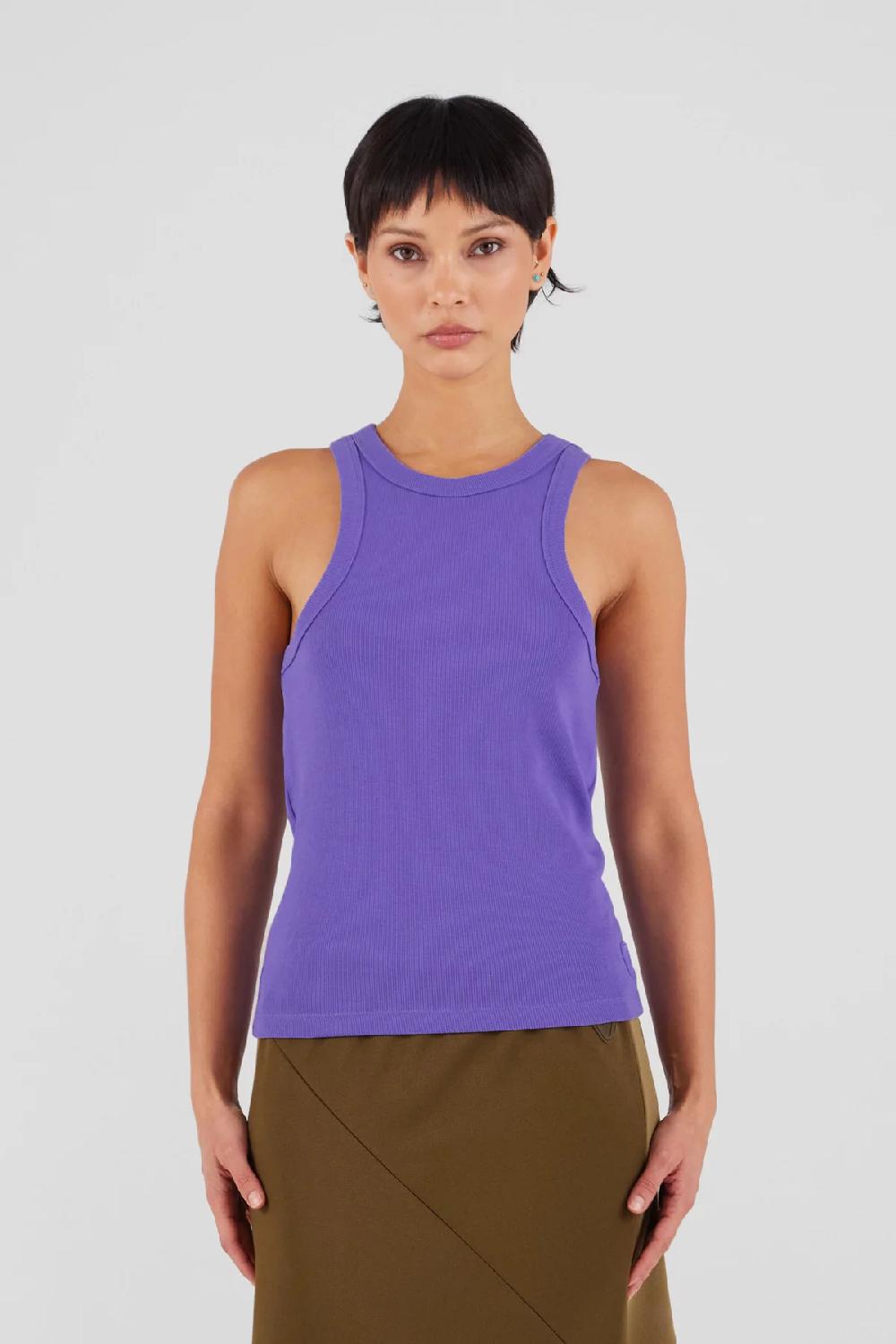 gertrude gaston Débardeur moulant en jersey côtelé Chica