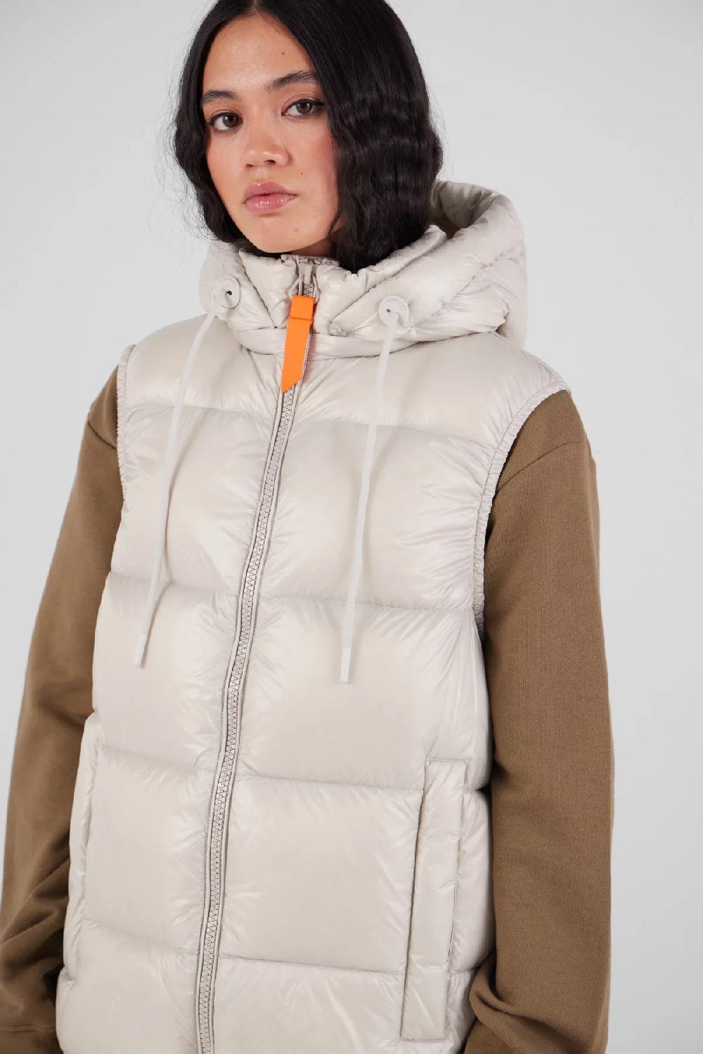 Gertrude Gaston Doudoune Sans Manches En Nylon Brillant Cesar