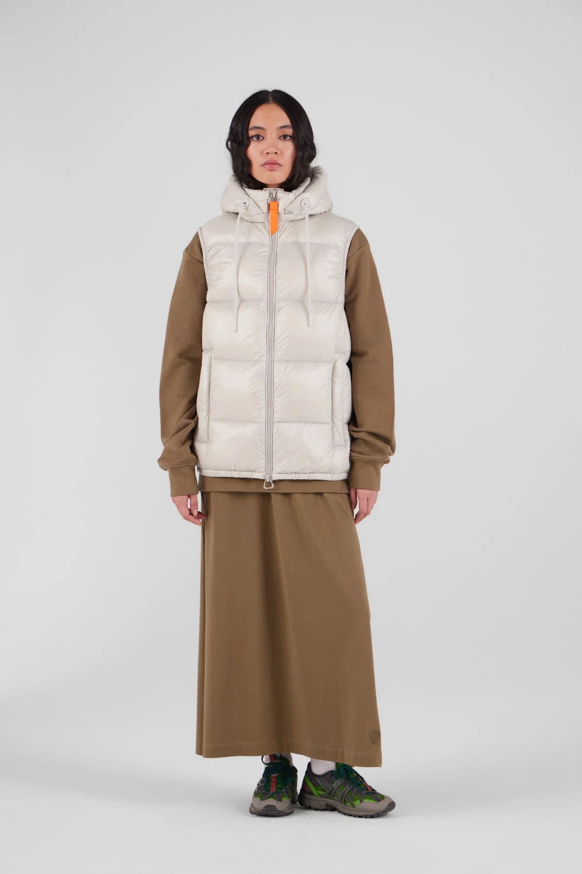 Gertrude Gaston Doudoune Sans Manches En Nylon Brillant Cesar