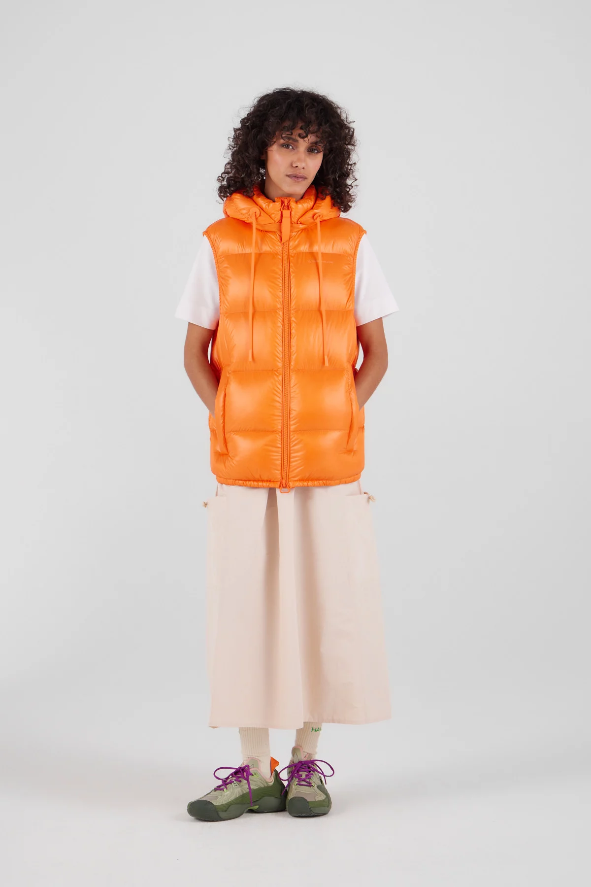Gertrude Gaston Doudoune Sans Manches En Nylon Brillant Cesar