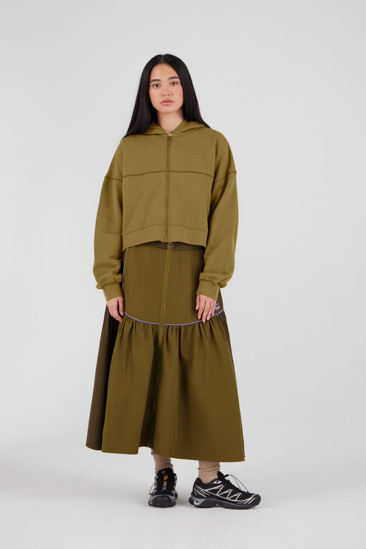 gertrude gaston Jupe longue bicolore Judith