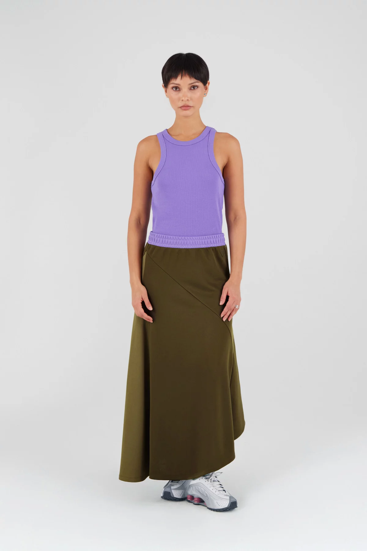 gertrude gaston Jupe midi en maille Fan