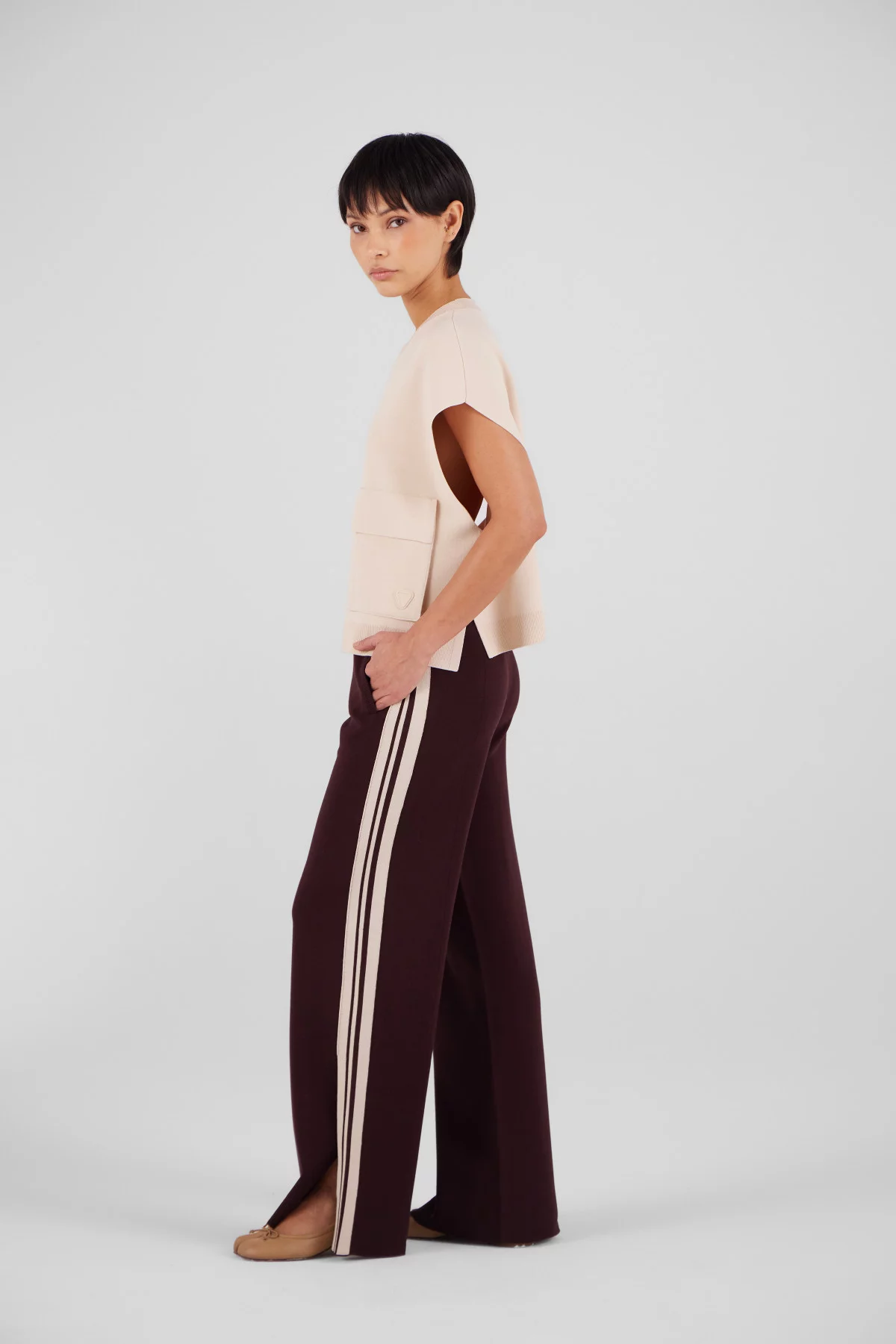 Gertrude Gaston Pull En Maille à Col Rond Chen