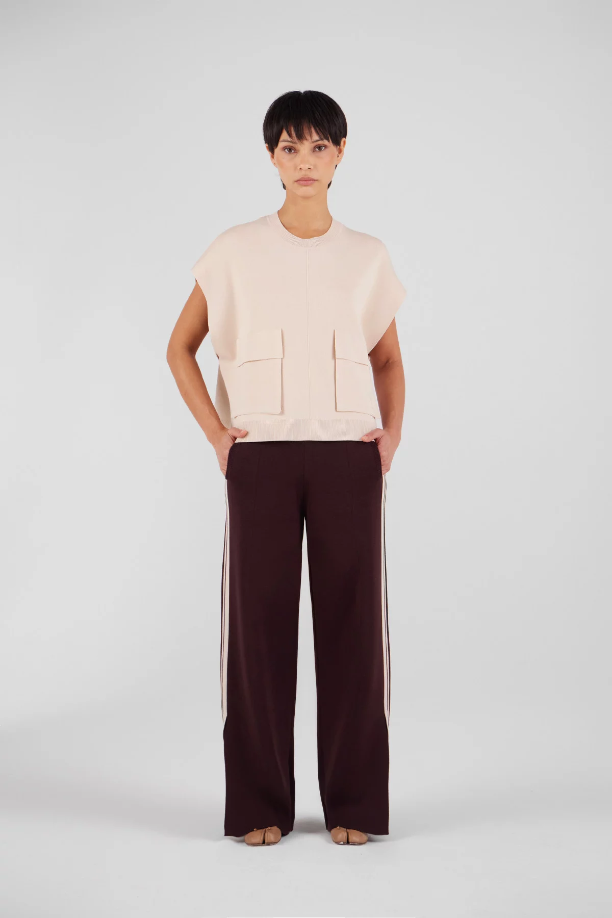 Gertrude Gaston Pull En Maille à Col Rond Chen