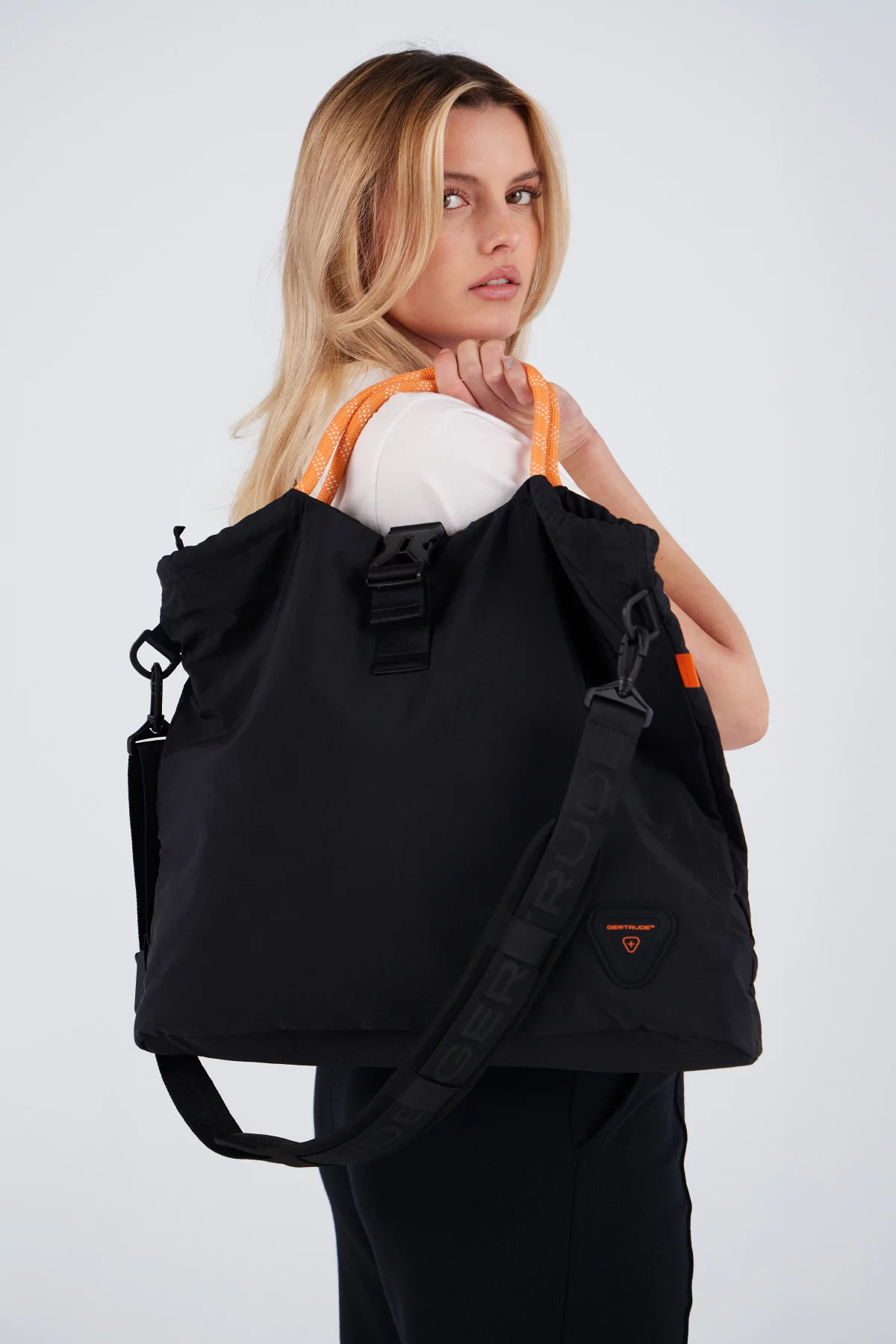 Gertrude Gaston Sac En Nylon Texturé Zippé Tevy