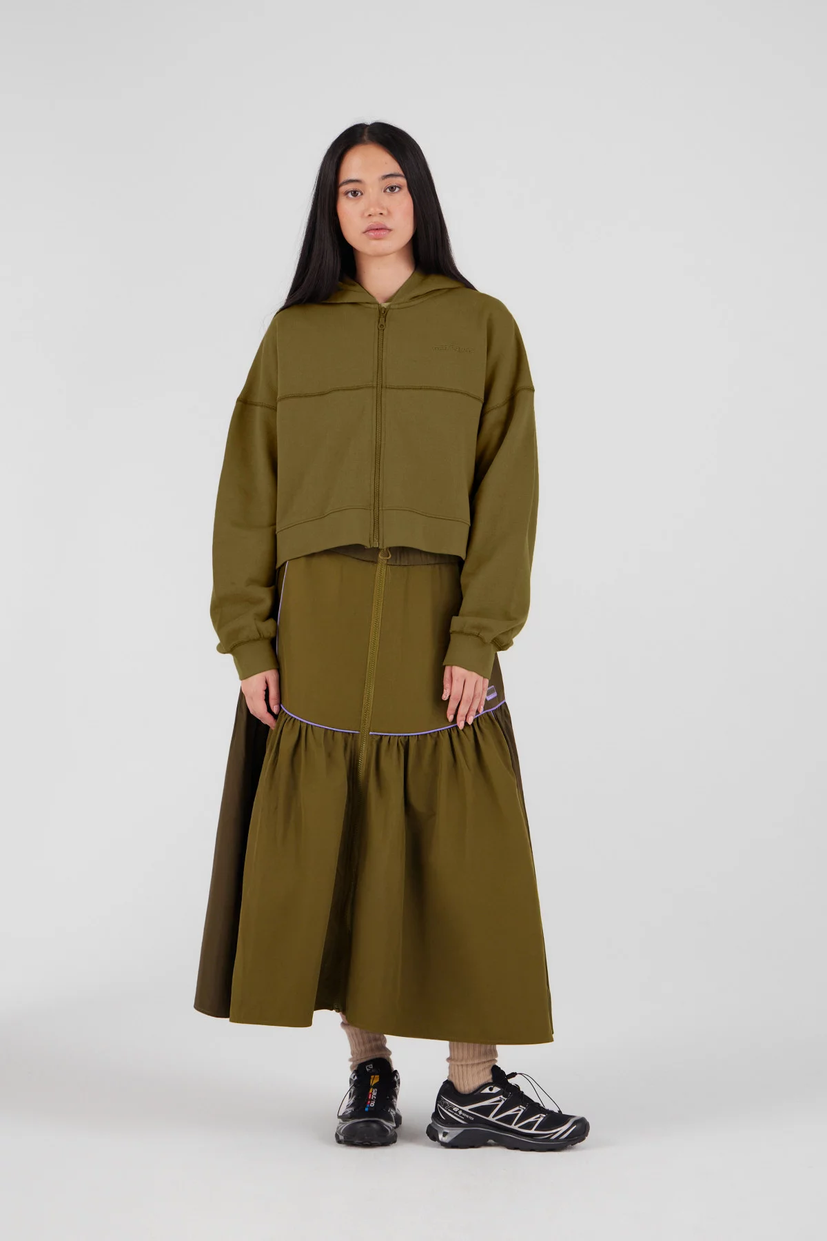 Gertrude Gaston Sweat à Capuche Cropped Amina