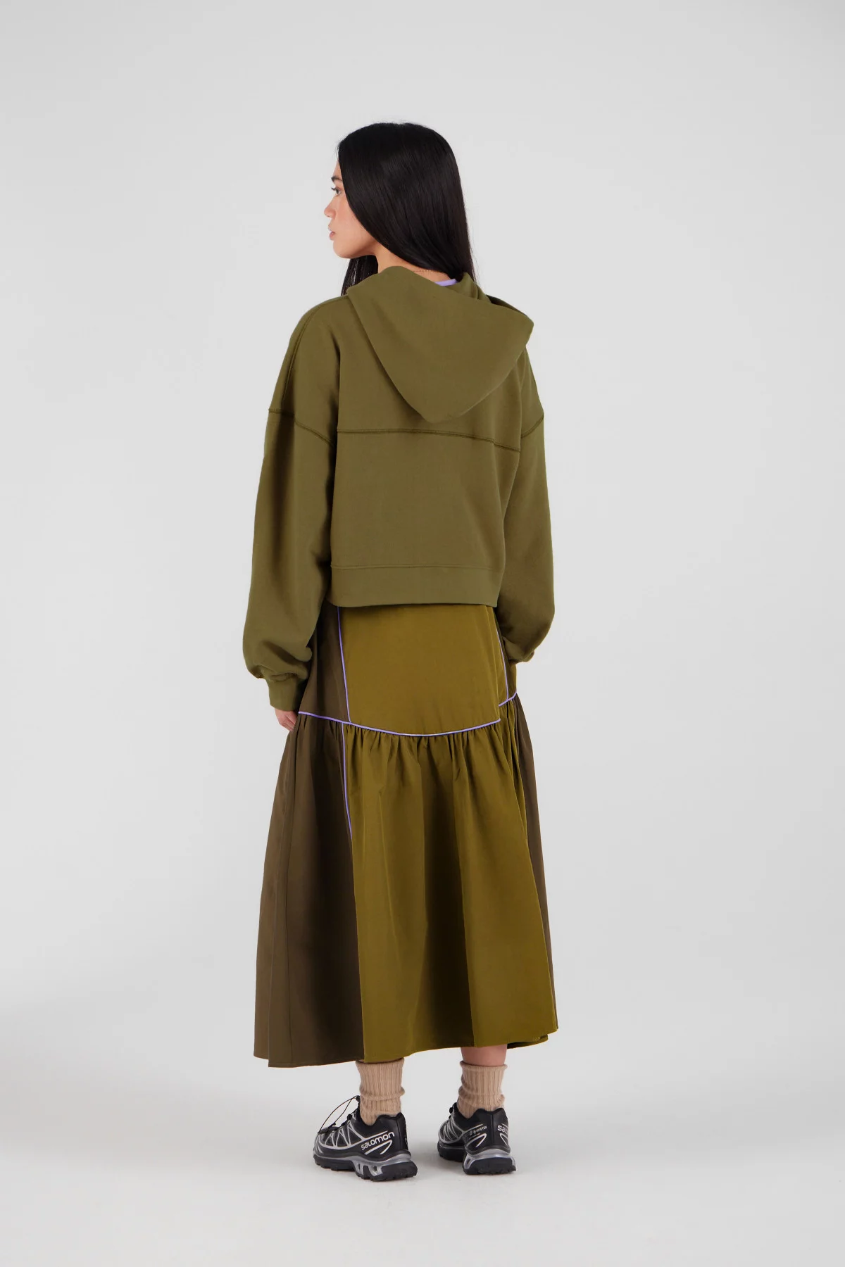 Gertrude Gaston Sweat à Capuche Cropped Amina