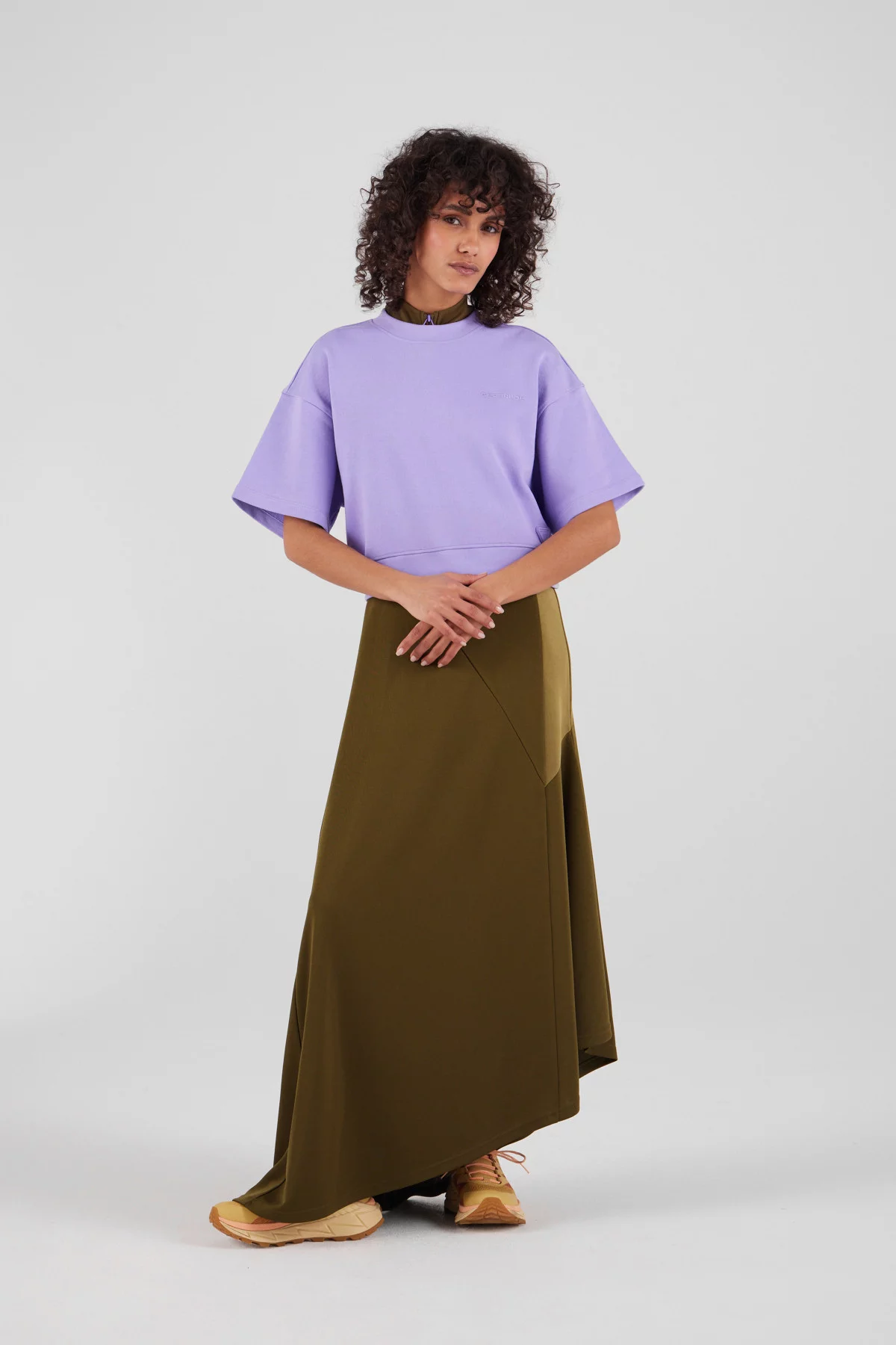 Gertrude Gaston Sweat Cropped Col Rond Adonia