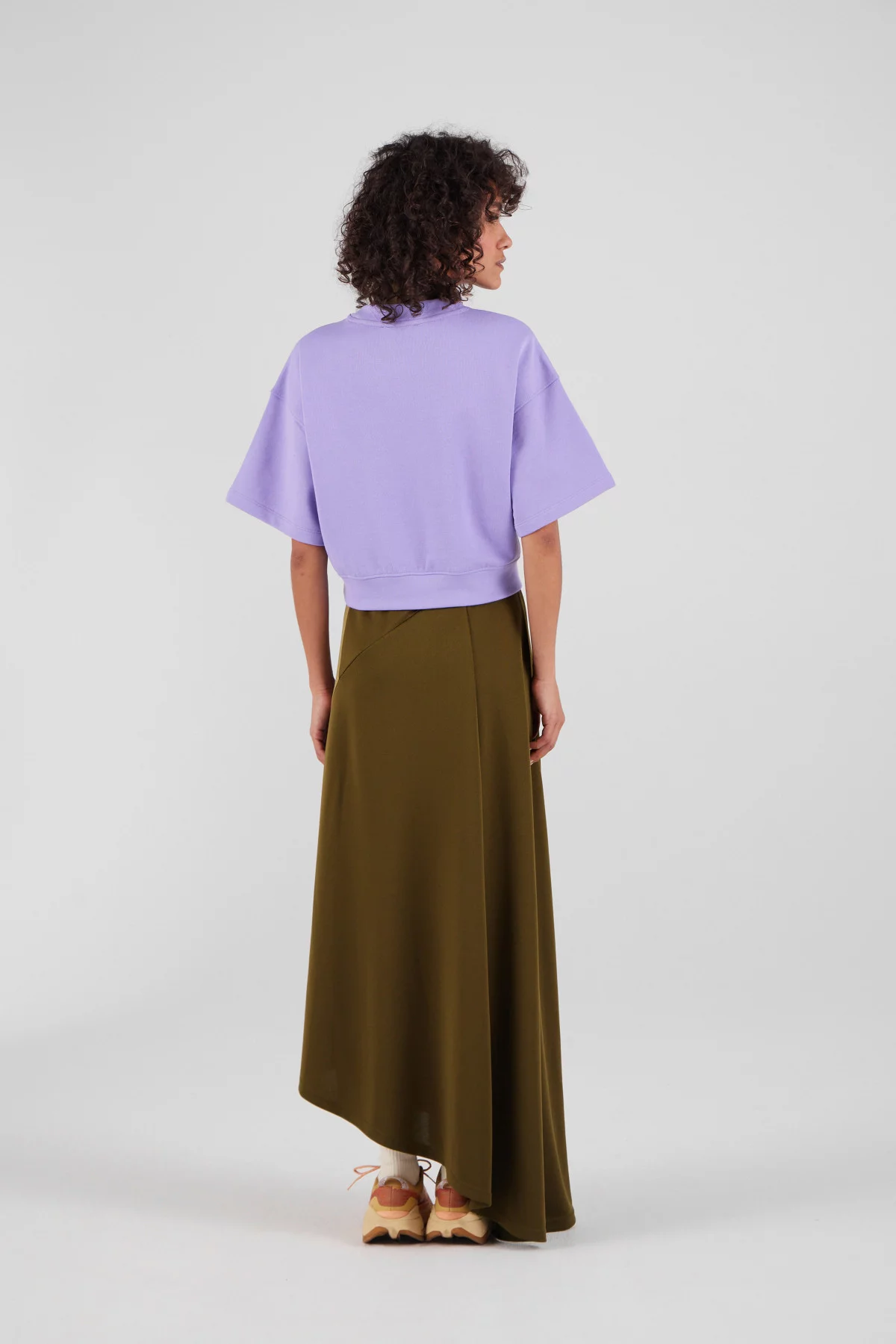 Gertrude Gaston Sweat Cropped Col Rond Adonia