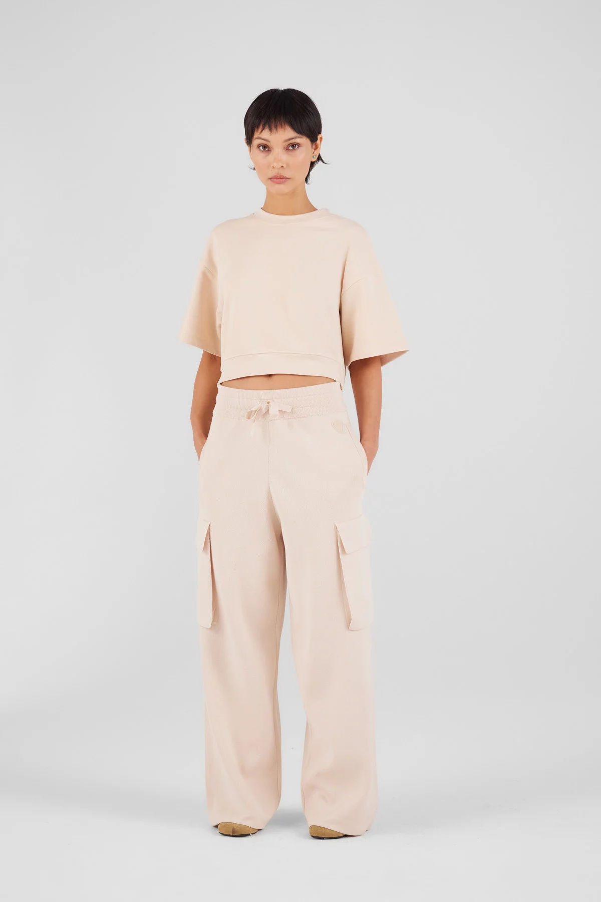 Gertrude Gaston Pantalon En Maille Poches Cargo Alpha