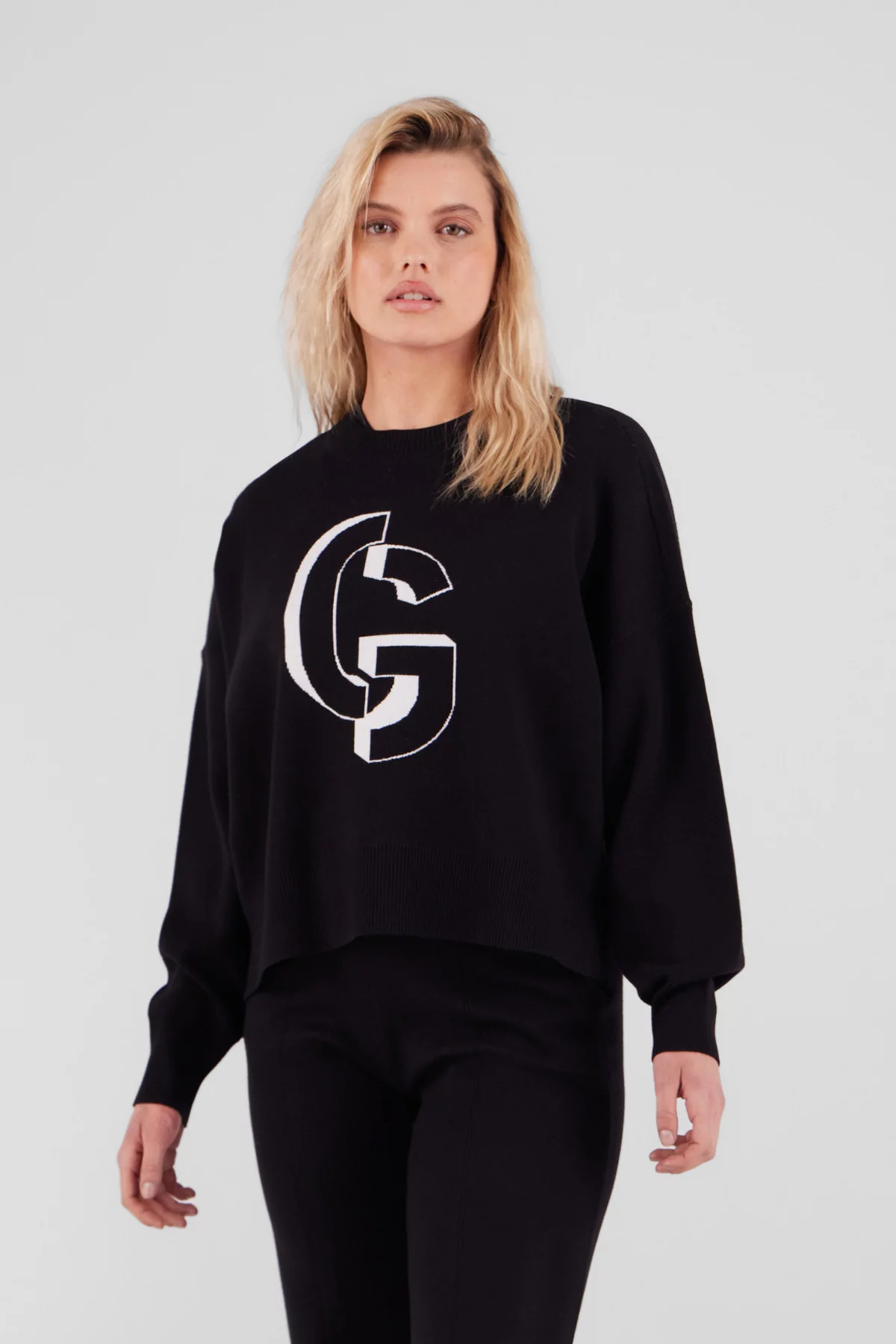 gertrude gaston Pull en maille jacquard col rond Natalia