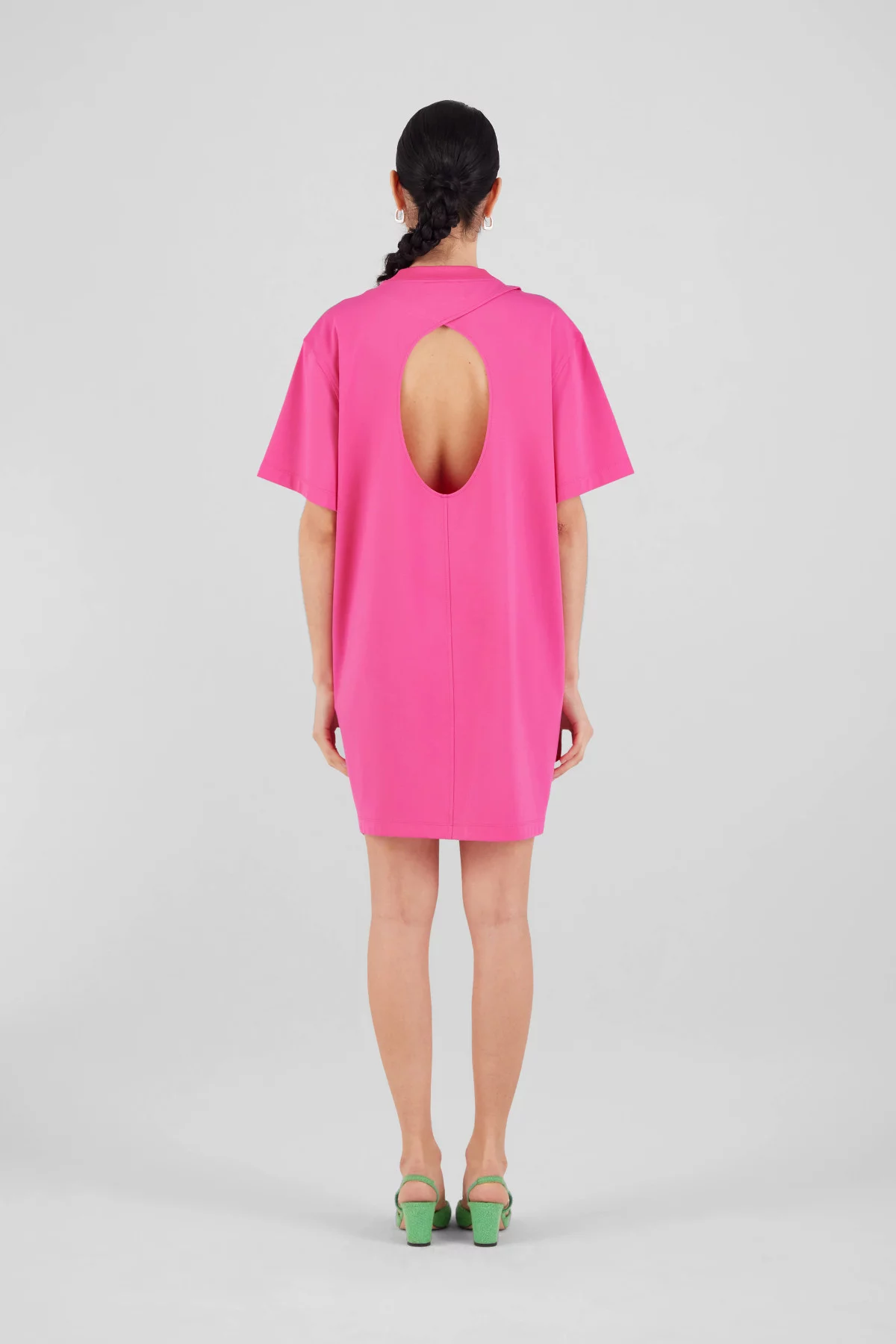 Gertrude Gaston Robe T-shirt Courte En Jersey Technique Jamelia