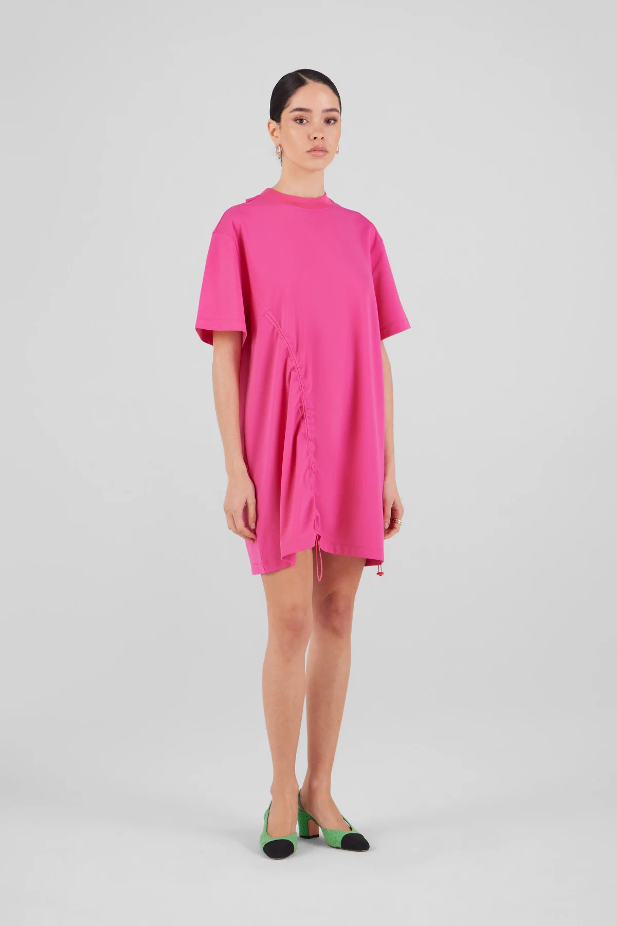 gertrude gaston Robe t-shirt courte en jersey technique Jamelia