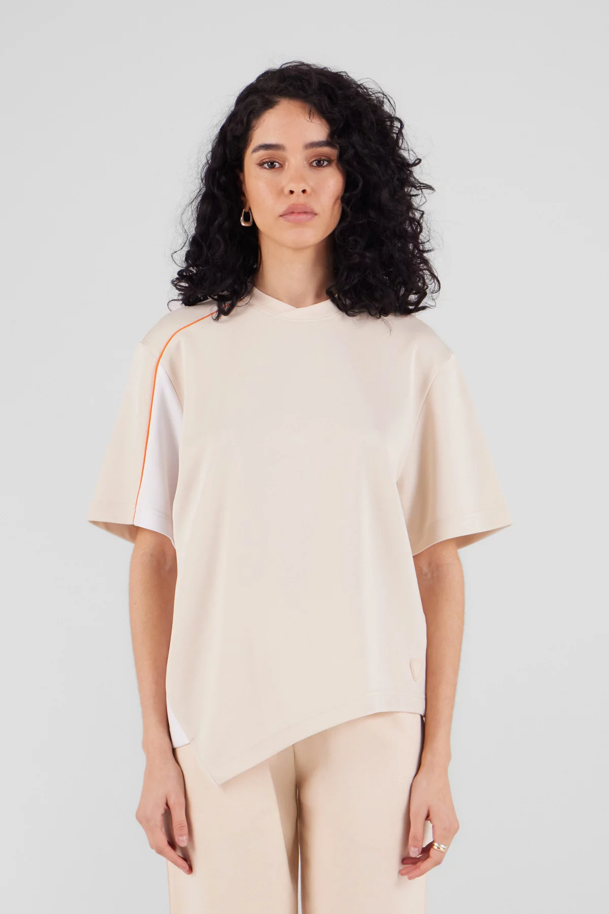 gertrude gaston Top asymétrique en maille américaine légère Walt