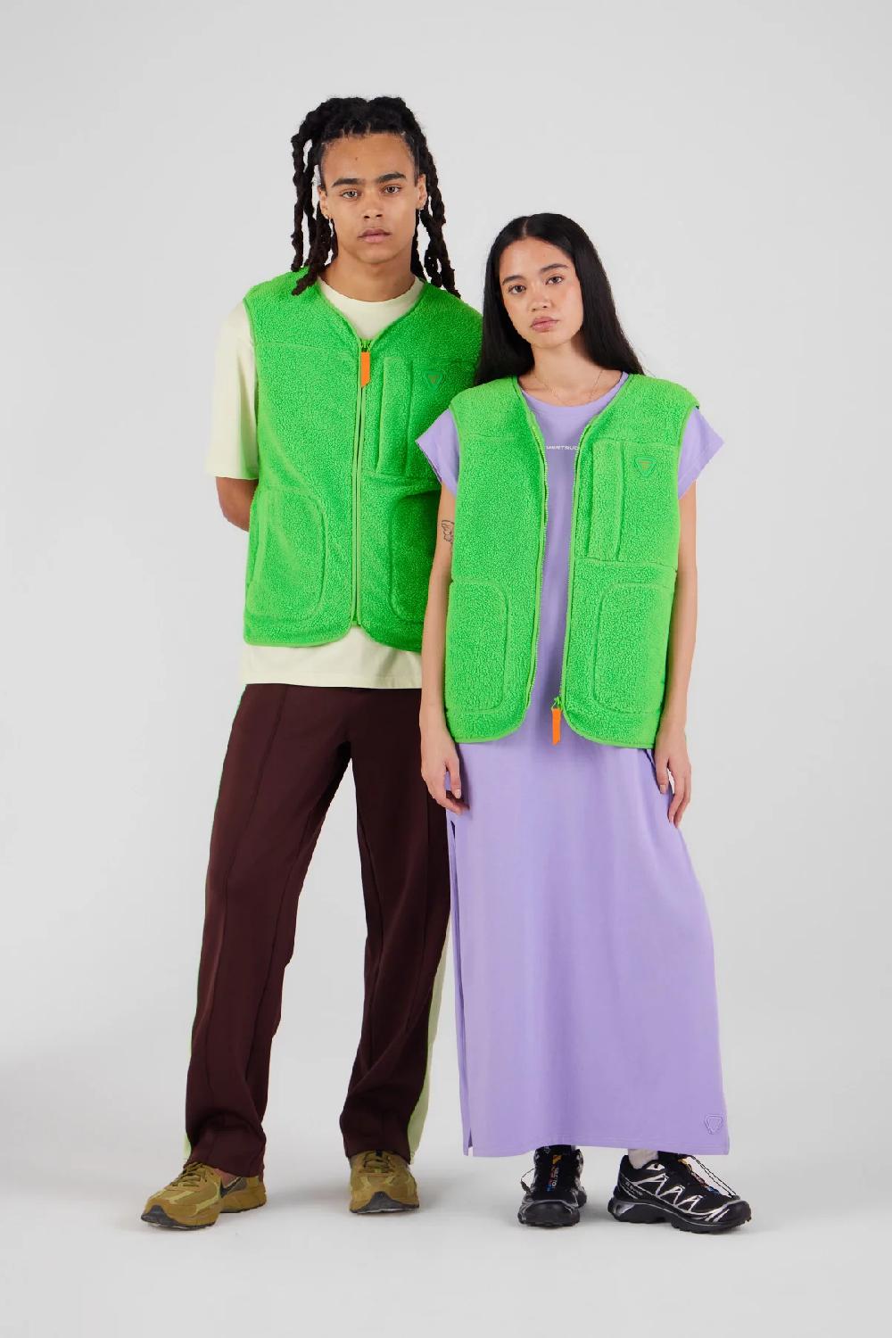 gertrude gaston Veste sans manches en sherpa unisexe Enzo