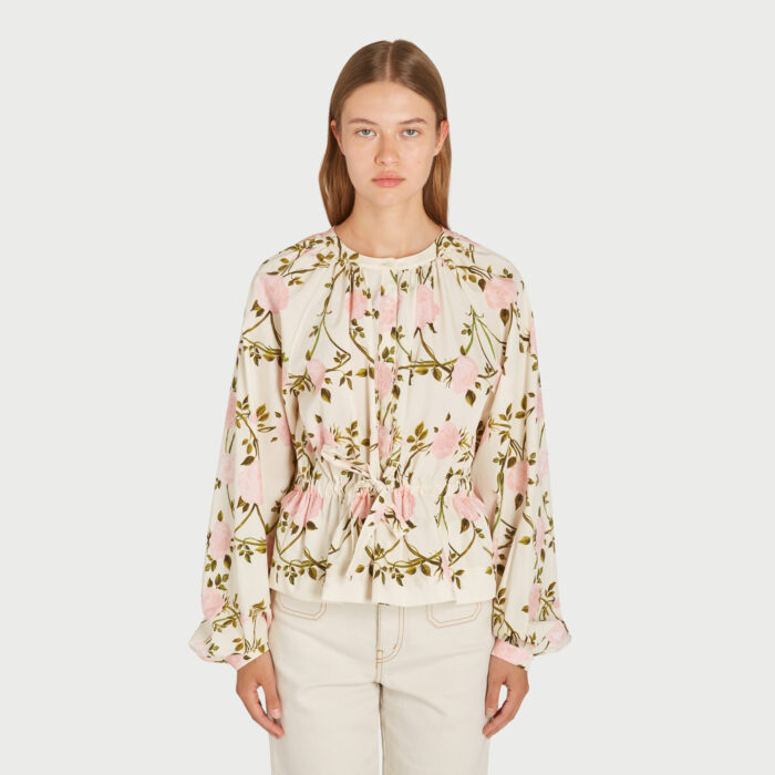 Giambattista Valli Blouse Rosier En Popeline