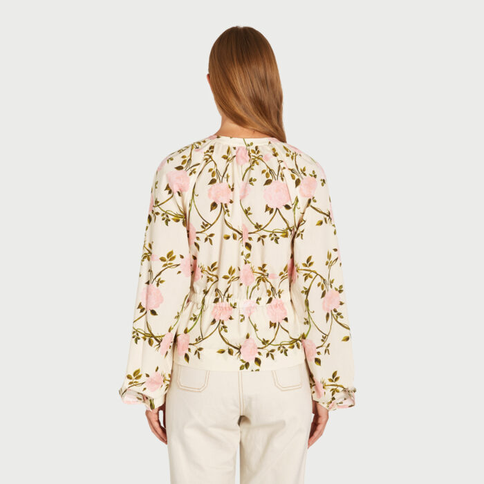 Giambattista Valli Blouse Rosier En Popeline