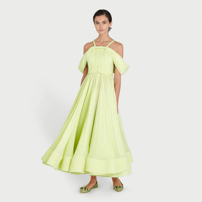 Giambattista Valli Robe Longuette Mint Tea En Soie