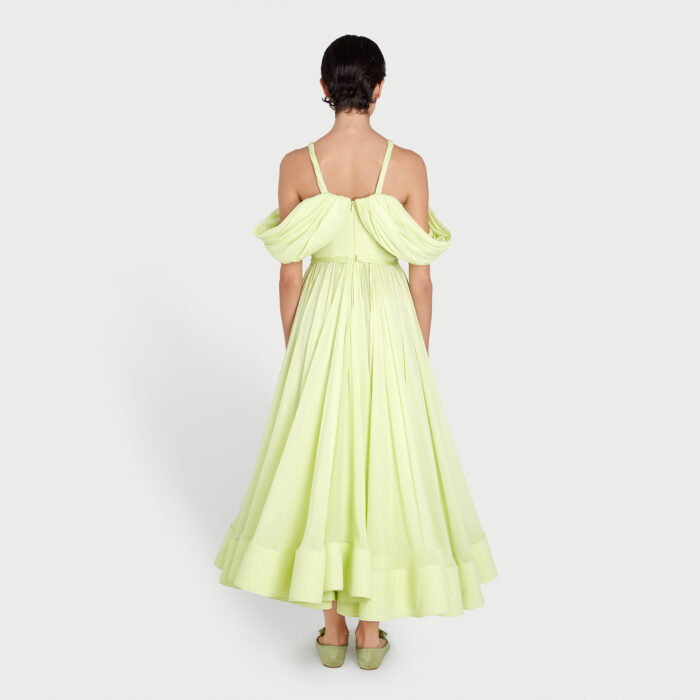 Giambattista Valli Robe Longuette Mint Tea En Soie