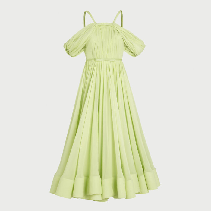 giambattista valli Robe longuette Mint Tea en soie