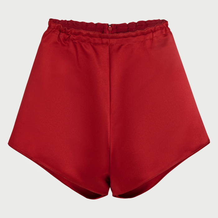 giambattista valli Short bordeaux en duchesse