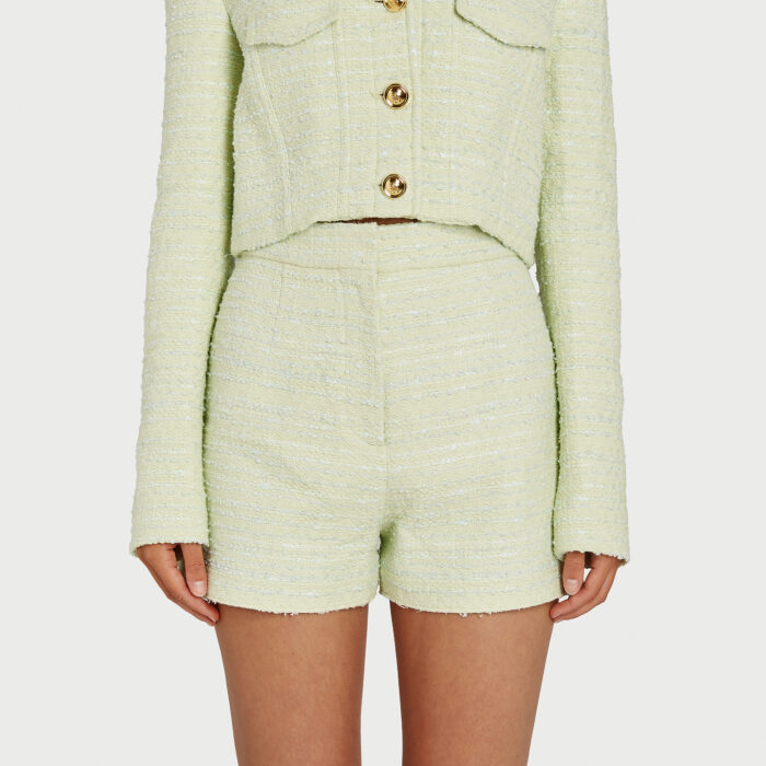 Giambattista Valli Short Lime En Tweed