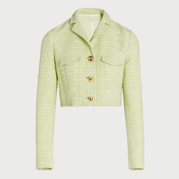 giambattista valli Veste courte Lime en tweed