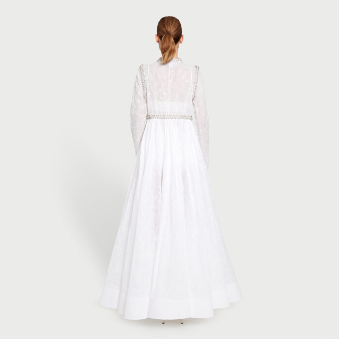 Giambattista Valli Kaftan Maxi En Coton Avec Strass