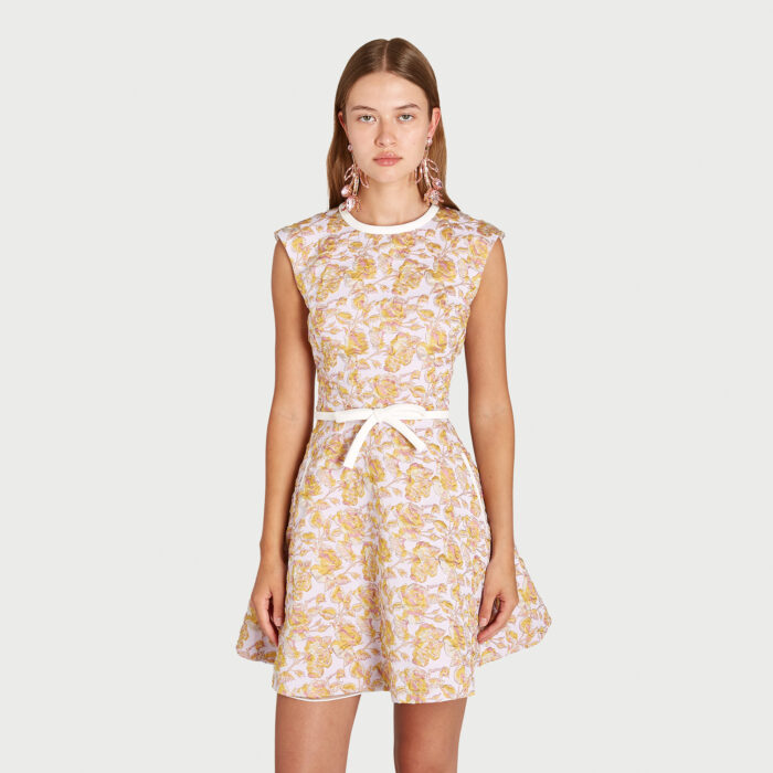 Giambattista Valli Robe Courte Multicolore Avec Noeuds