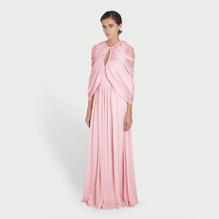 Giambattista Valli Robe Longue Fresh Rose Enveloppante