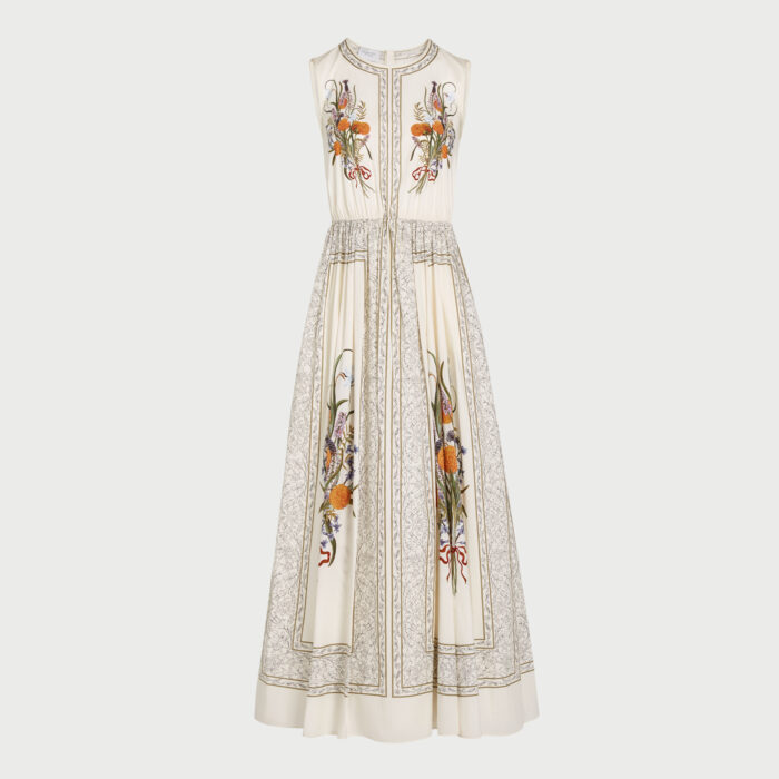 giambattista valli Robe longue Marigold Bouquets en popeline