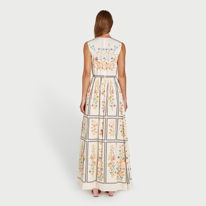 Giambattista Valli Robe Longue Scagliola En Popeline