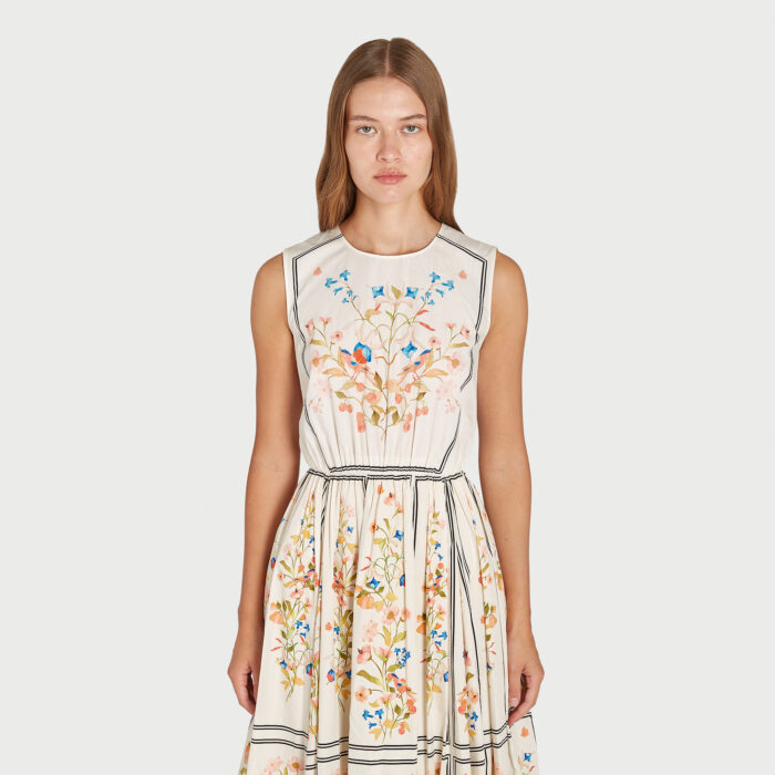 Giambattista Valli Robe Longue Scagliola En Popeline
