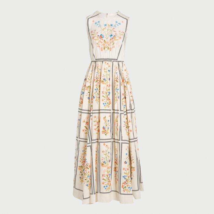 giambattista valli Robe longue Scagliola en popeline